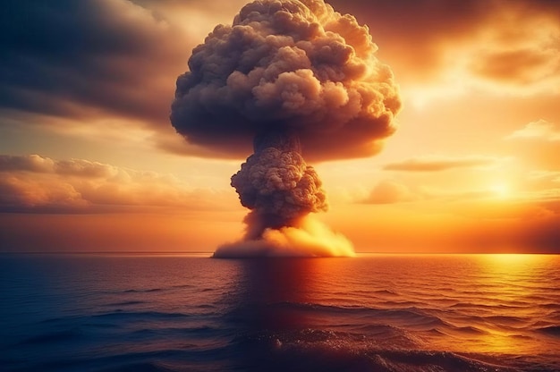 Powerful nuclear explosion