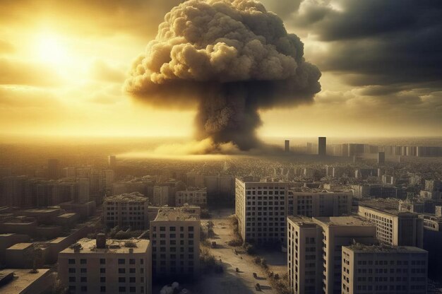 Powerful nuclear explosion