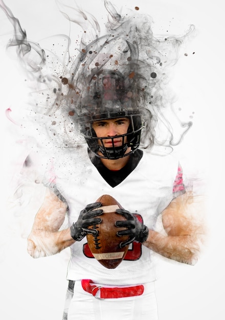 powerful super bowl collage design
