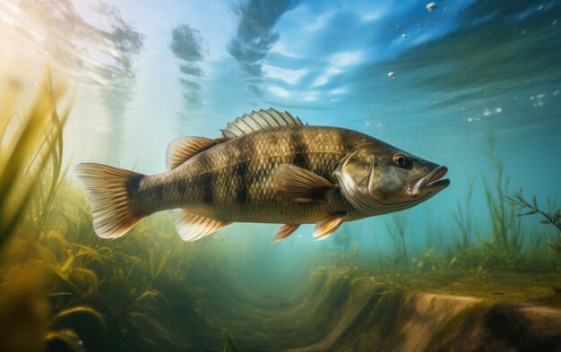 Powerful Swim of a Large Fish