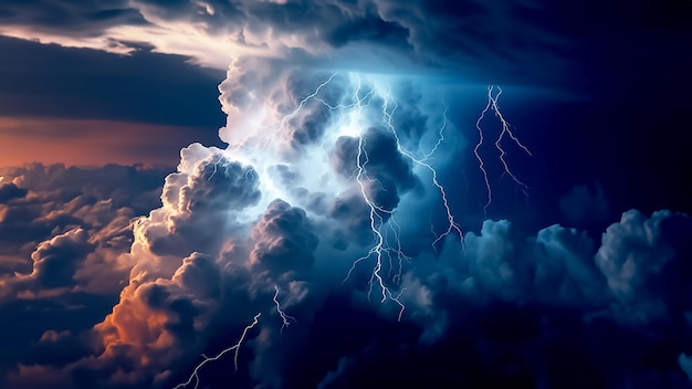 Powerful thunderstorm activity