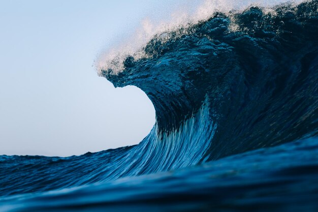 Powerful wave breaking in the ocean