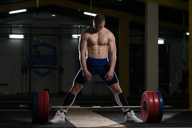 Powerlifter Man Deadlift Competition