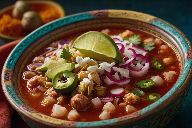 Photo pozole bowl homage to mexic