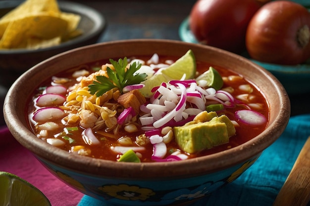 Pozole Bowl Tradition Serv