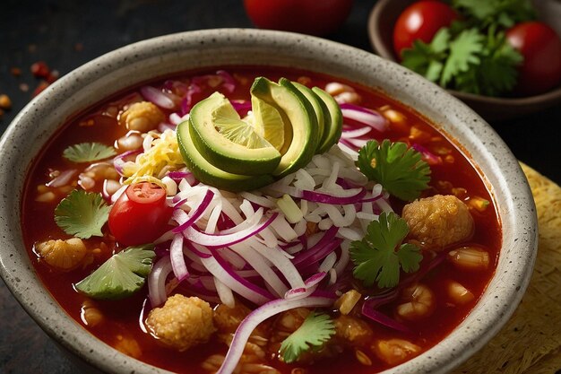 Pozole Garnishes Flavorful Ga