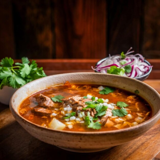 Pozole Mexicaans voedsel beeld