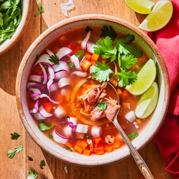 Изображение мексиканской еды Pozole