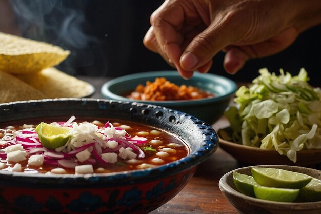 Приготовление Pozole Tradit