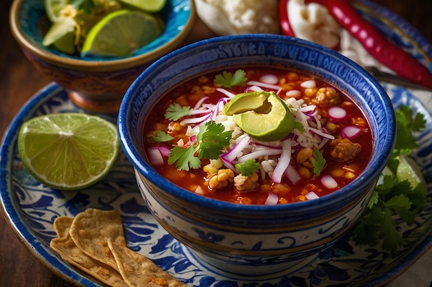 Pozole presentatie culinair A