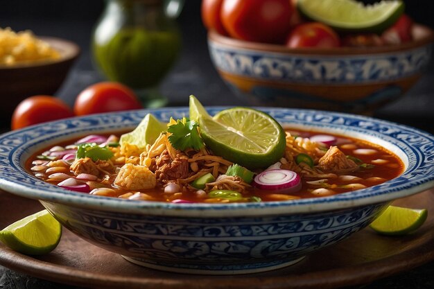 Pozole Presentation Culinar