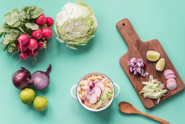 Pozole typical mexican food