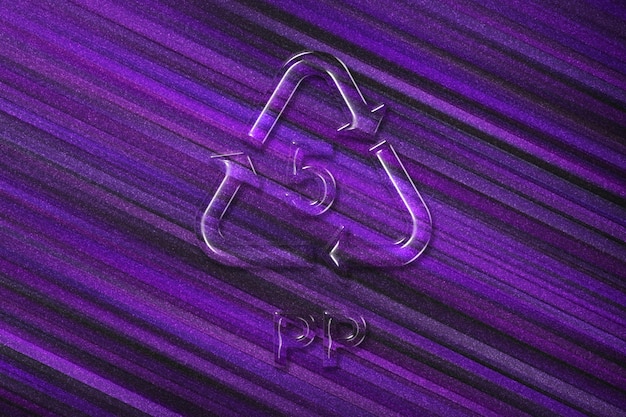 PP Символ вторичной переработки пластика PP 5