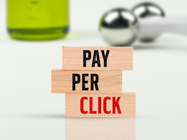 Photo ppc pay per click internet marketing and link building idea