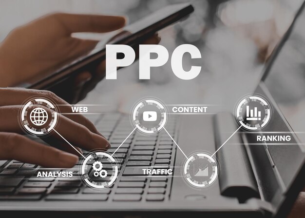 Ppc Pay Per Click Online Branding And Digital Marketing Screen