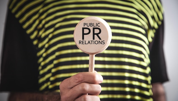 Pr Public Relations Business concept