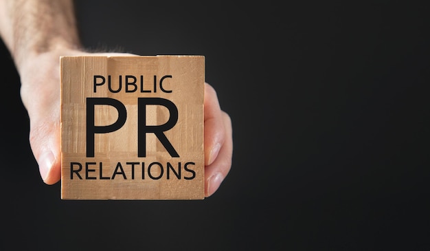 Pr Public Relations Business concept