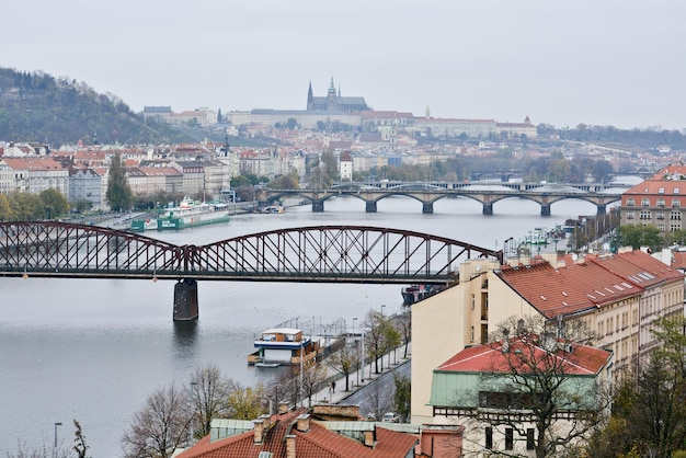 Praagse bruggen over de Moldau