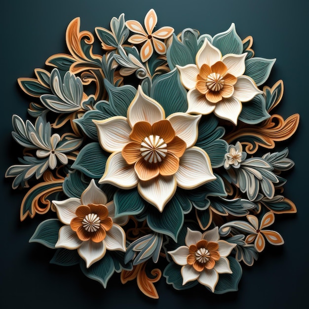 Prachtig 3D-mandala-ontwerp