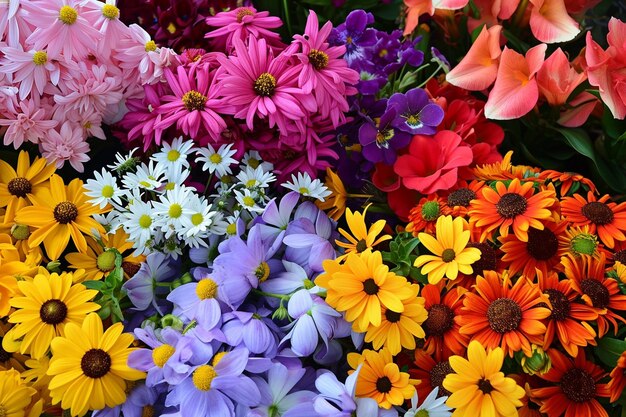 Foto prachtig arrangement van bloemen behang