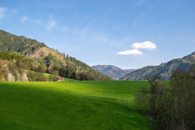 prachtig berglandschap in de alpen, oostenrijk