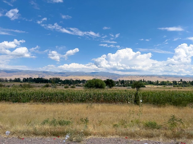 Prachtig divers landschap in Kirgizië