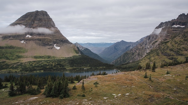 Foto prachtig glacier national park in montana, vs