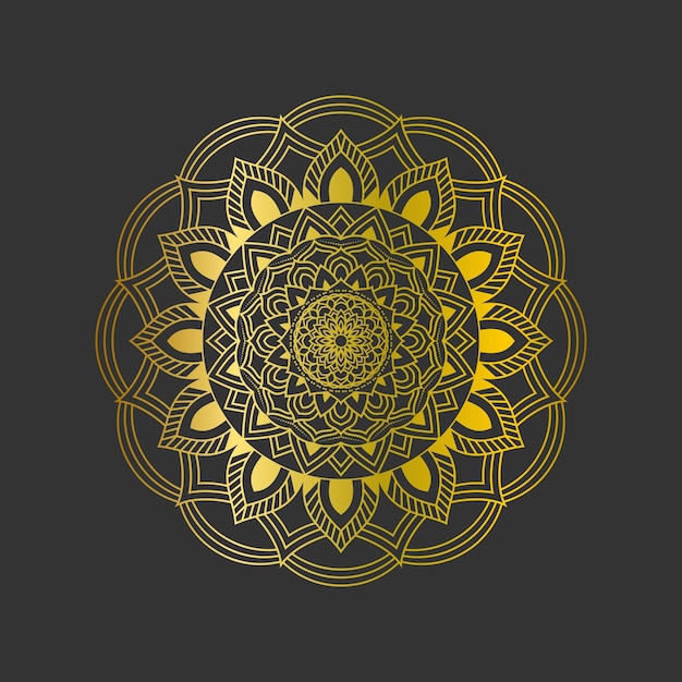 Prachtig Golden Vector luxe Mandala ontwerp