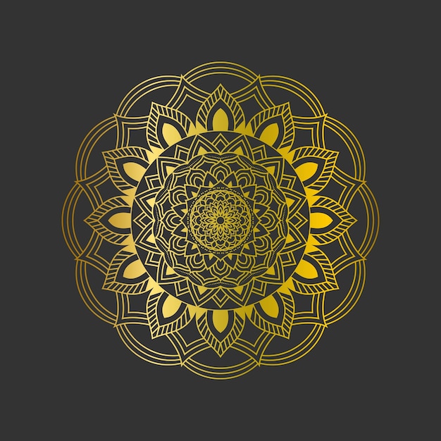 Prachtig Golden Vector luxe Mandala ontwerp