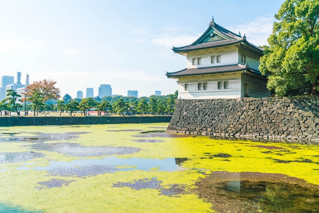 Prachtig keizerlijk paleisgebouw in tokio