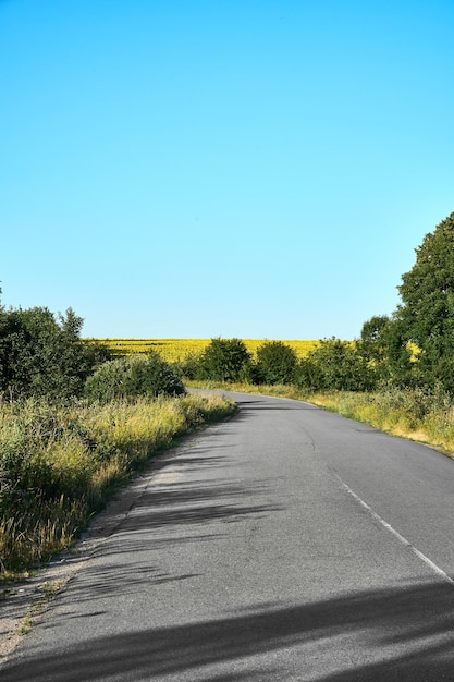 Prachtig landelijk landschap langs de weg