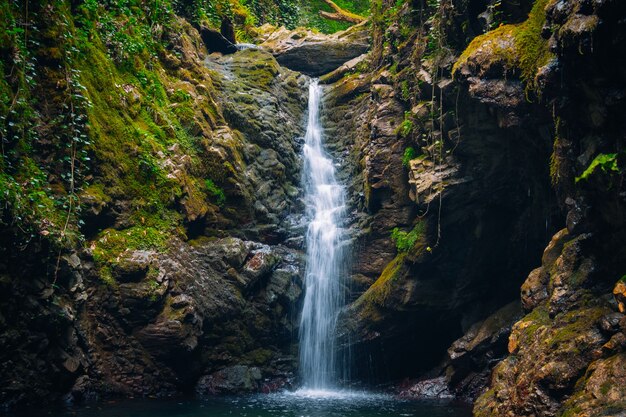 Prachtig landschap met een bergwaterval