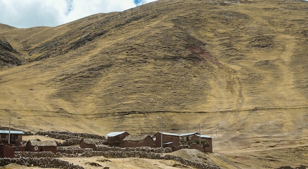 prachtig landschap op het Andesgebergte, in Cusco, Peru