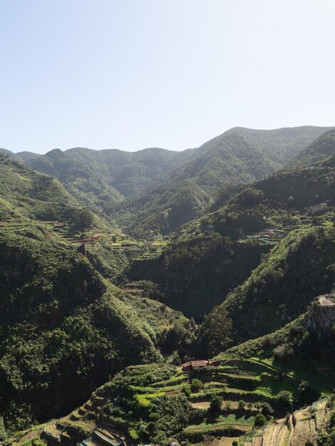 Prachtig landschap van anaga-bergen