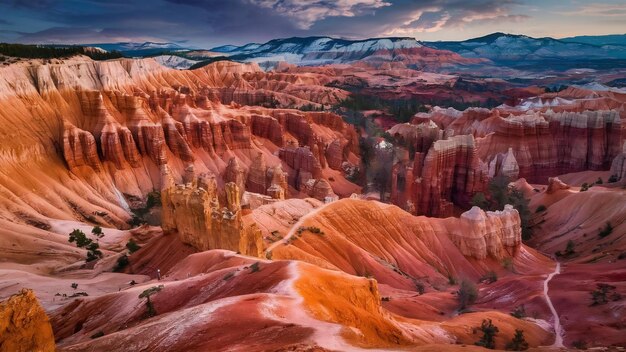 Prachtig landschap van de mesas landschap in Bryce Canyon National Park Utah USA