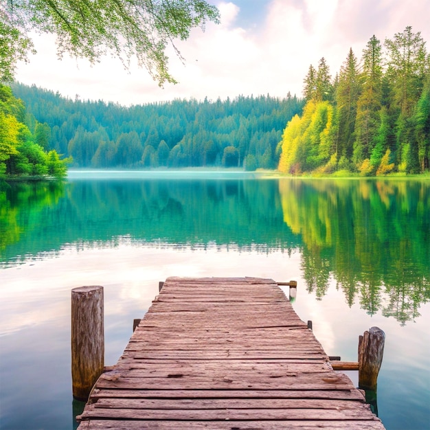 Foto prachtig landschap van de natuur