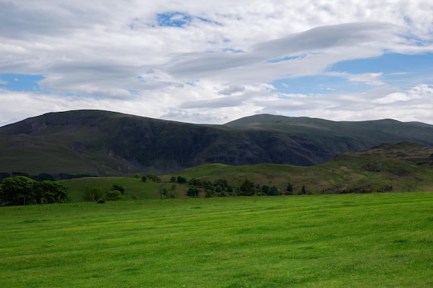 Prachtig landschap van Engelse groene heuvels