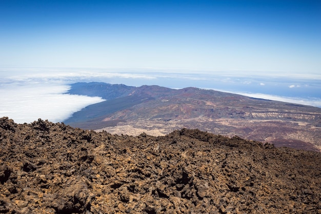 Prachtig landschap van het nationale park Teide, Tenerife, Canarische eiland, Spanje