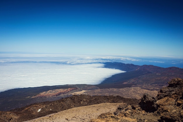 Prachtig landschap van het nationale park Teide, Tenerife, Canarische eiland, Spanje