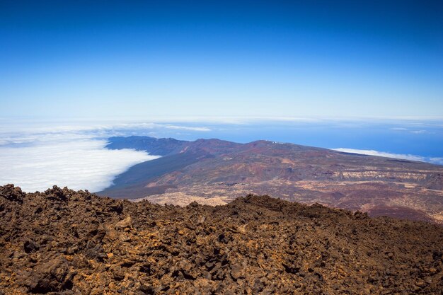 Prachtig landschap van het nationale park Teide, Tenerife, Canarische eiland, Spanje