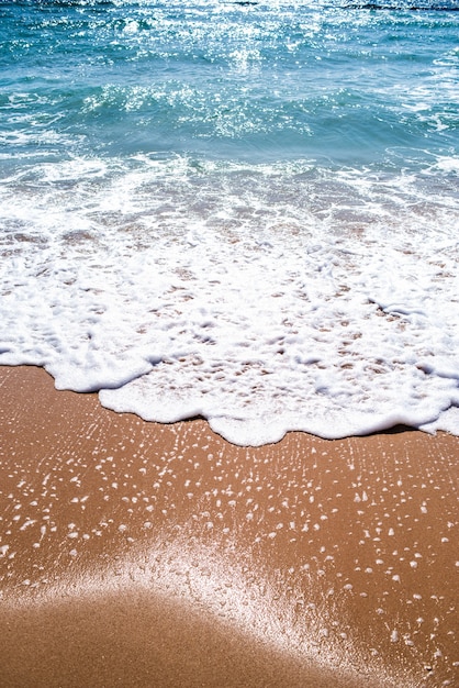 Prachtig landschap van het zand en de zee