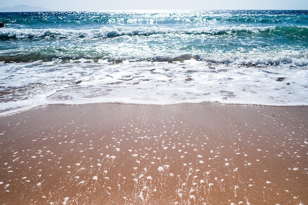 Prachtig landschap van het zand en de zee