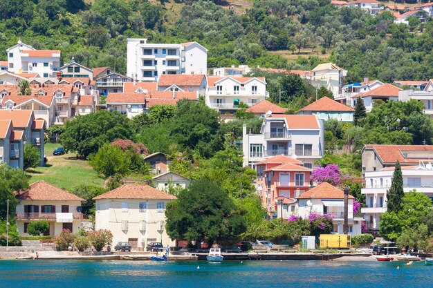 Prachtig mediterraan landschap. Montenegro, Adriatische Zee.