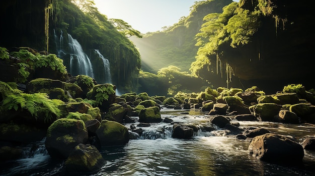 prachtig natuurbos vlakbij de rivier