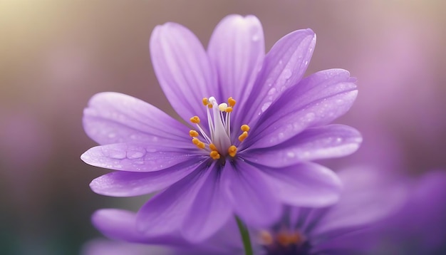 Prachtig paars bloem lentebloem behang