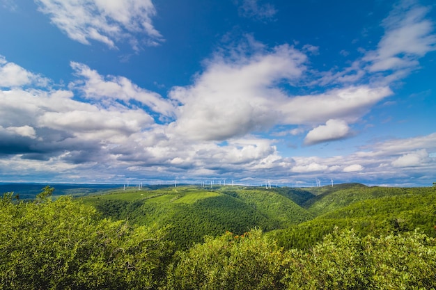 Prachtig panoramisch uitzicht vanaf de top van StJoseph-berg Quebec