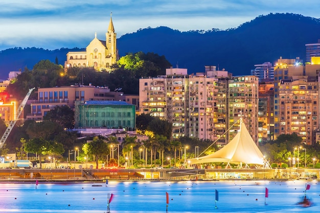 Prachtig stadsbeeld van het centrum van Macau