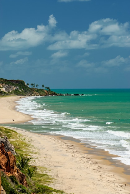 Prachtig strand Conde in de buurt van Joao Pessoa Paraiba Brazil