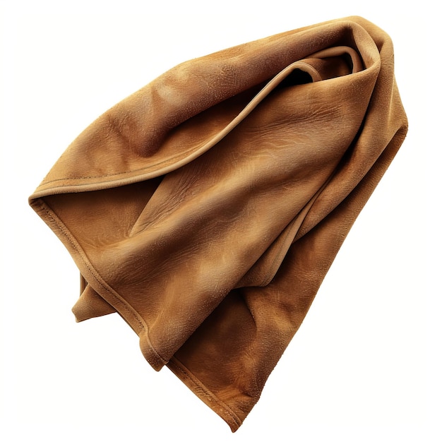 Prachtig suede geïsoleerd op witte achtergrond