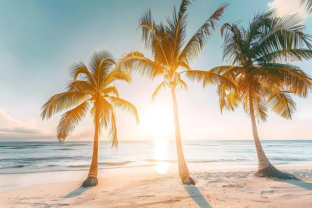 Foto prachtig tropisch strand en zee in de open lucht op een paradijs eiland